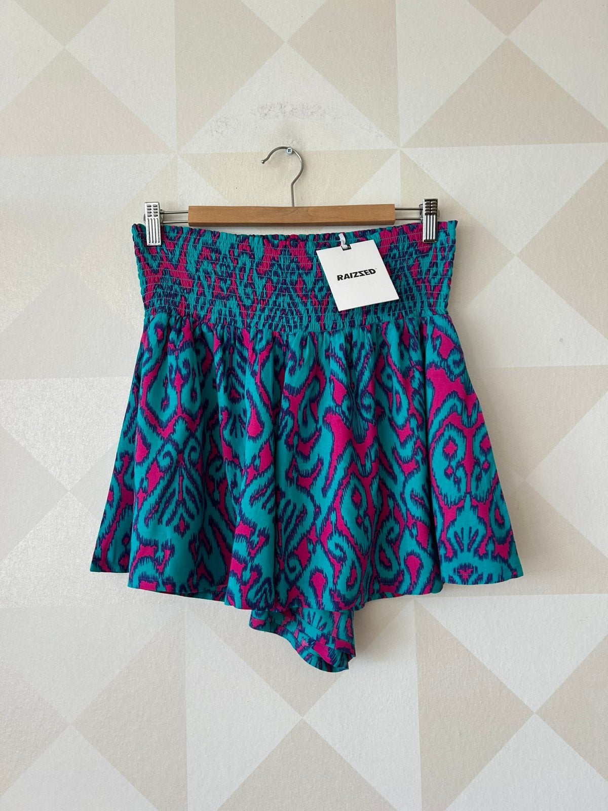 Raizzed korte broek paars/blauw jaren ‘80 L/40 NIEUW, Kleding | Dames, Kort, Blauw, Maat 42/44 (L), Nieuw