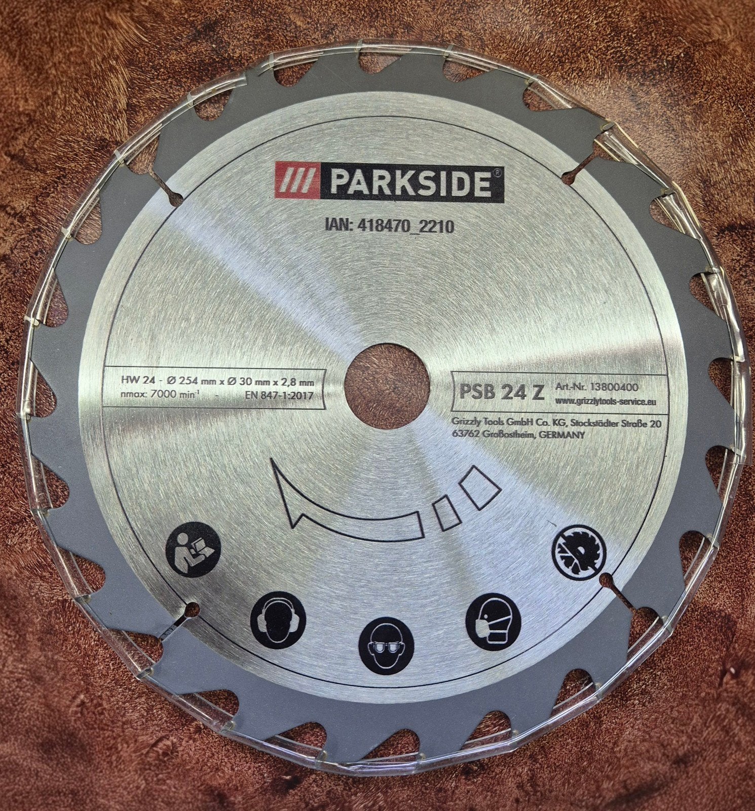 Nieuw Parkside Zaagblad 254mm 24t, Cirkelzaag, 70 mm of meer, Nieuw, Ophalen of Verzenden