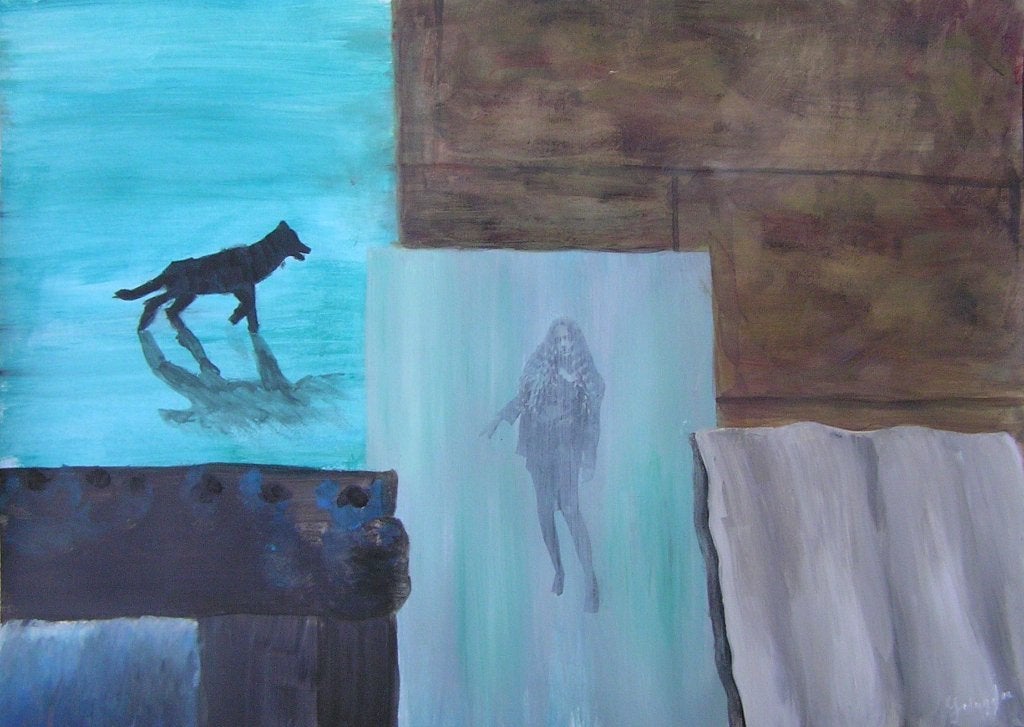 Schilderij behind the glass, Ophalen