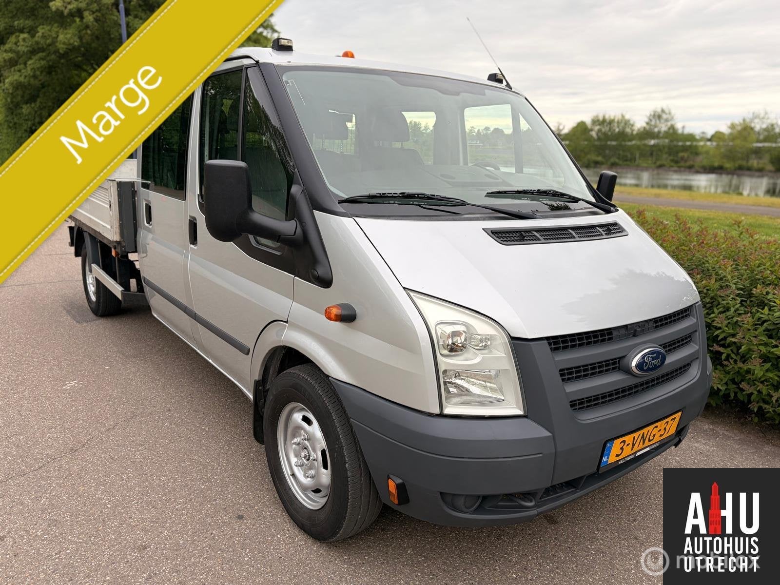 Ford Transit 350L 2.3/Open laadbak/Pickup/Benzine, Auto's, Achterwielaandrijving, Gebruikt, 4 cilinders, 7 stoelen