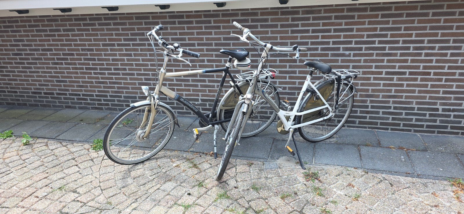 Twee Batavus fietsen: een heren- en een damesfiets, Ophalen, Versnellingen, Batavus, Trommelrem