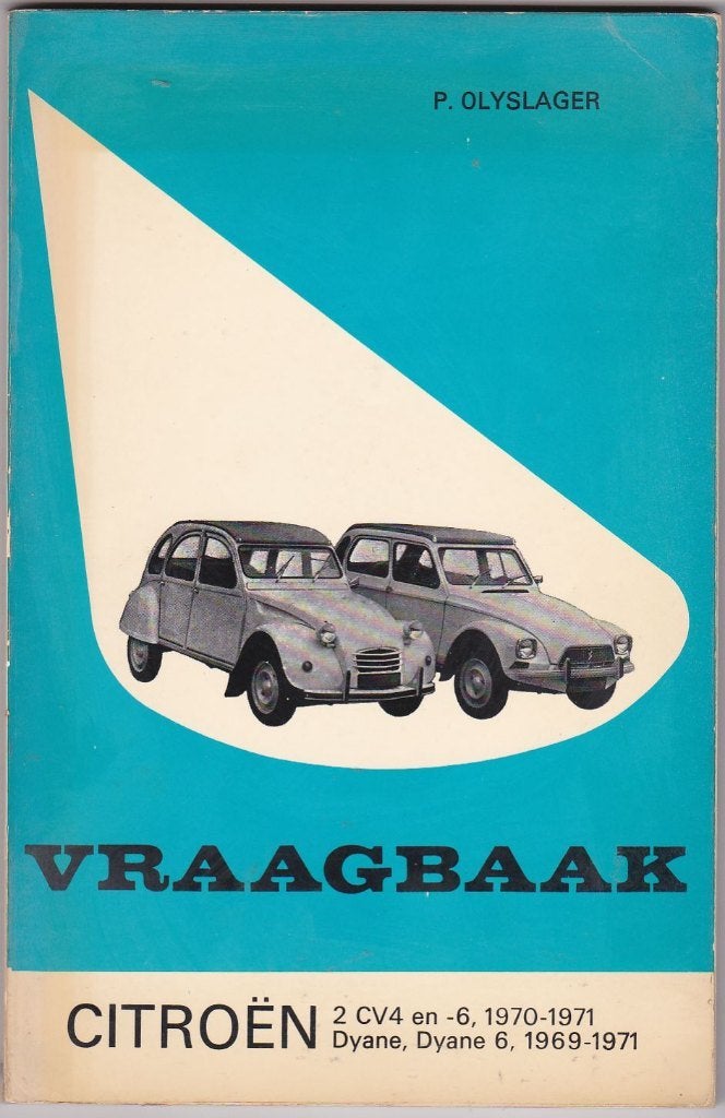 Citroën 2cv4 en 6 Dyana 1969 1971 vraagbaak, Ophalen of Verzenden