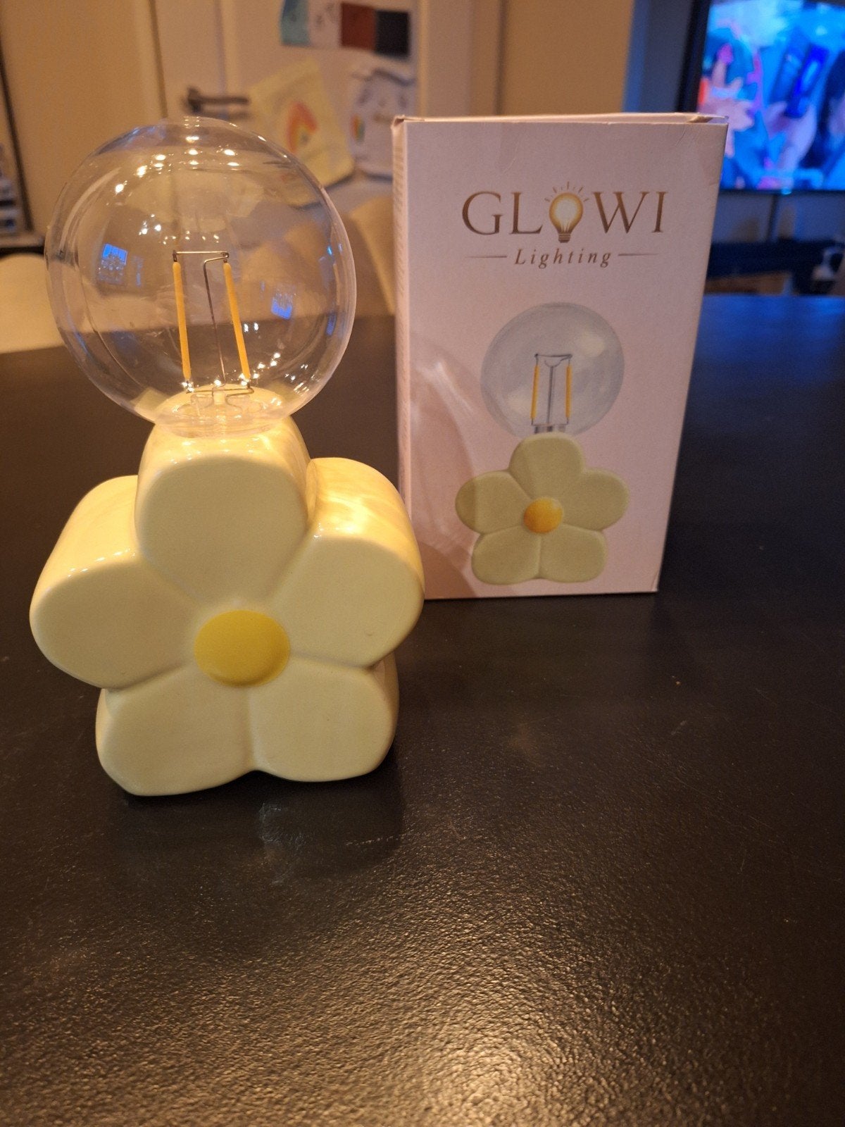 Nieuwe Glowi Bloemenlamp - geel Sfeervolle Verlichting, Verzenden, Nieuw, Geel, Modern