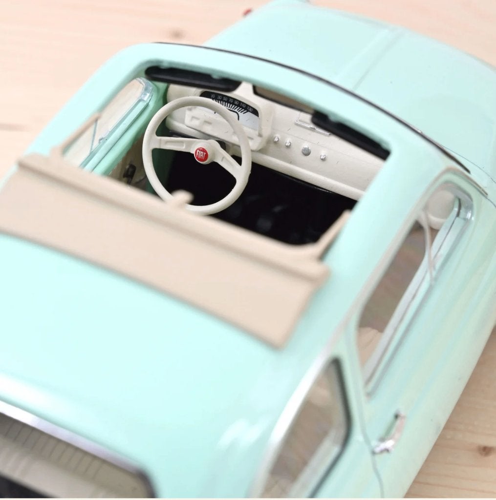 Fiat 500 L 1968 Pastel Blauw Geboorte 1/18 NOREV ref. 187777, Verzenden, Nieuw, Norev