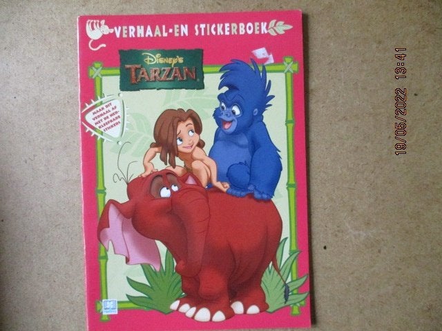 adv6483 tarzan verhaal en stickerboek, Boeken, Eén stripboek, Ophalen, Gelezen