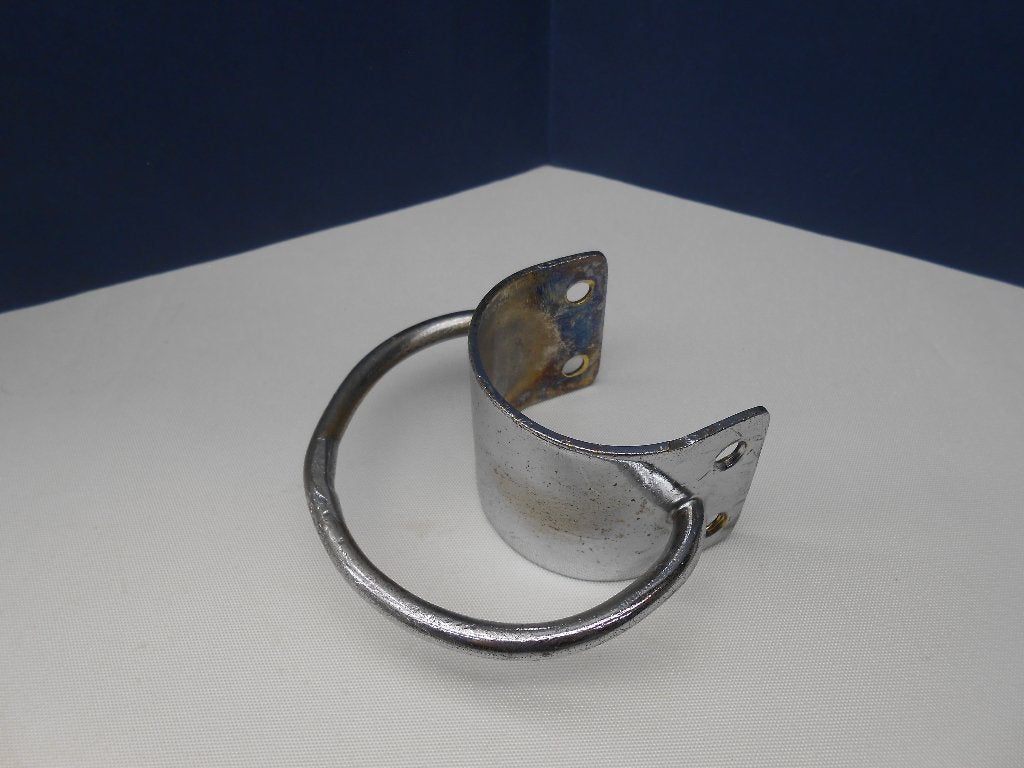 Giekbeslag, Grootschootbeslag, messing verchroomd, 48 mm, Ophalen of Verzenden, Gebruikt, Overige typen