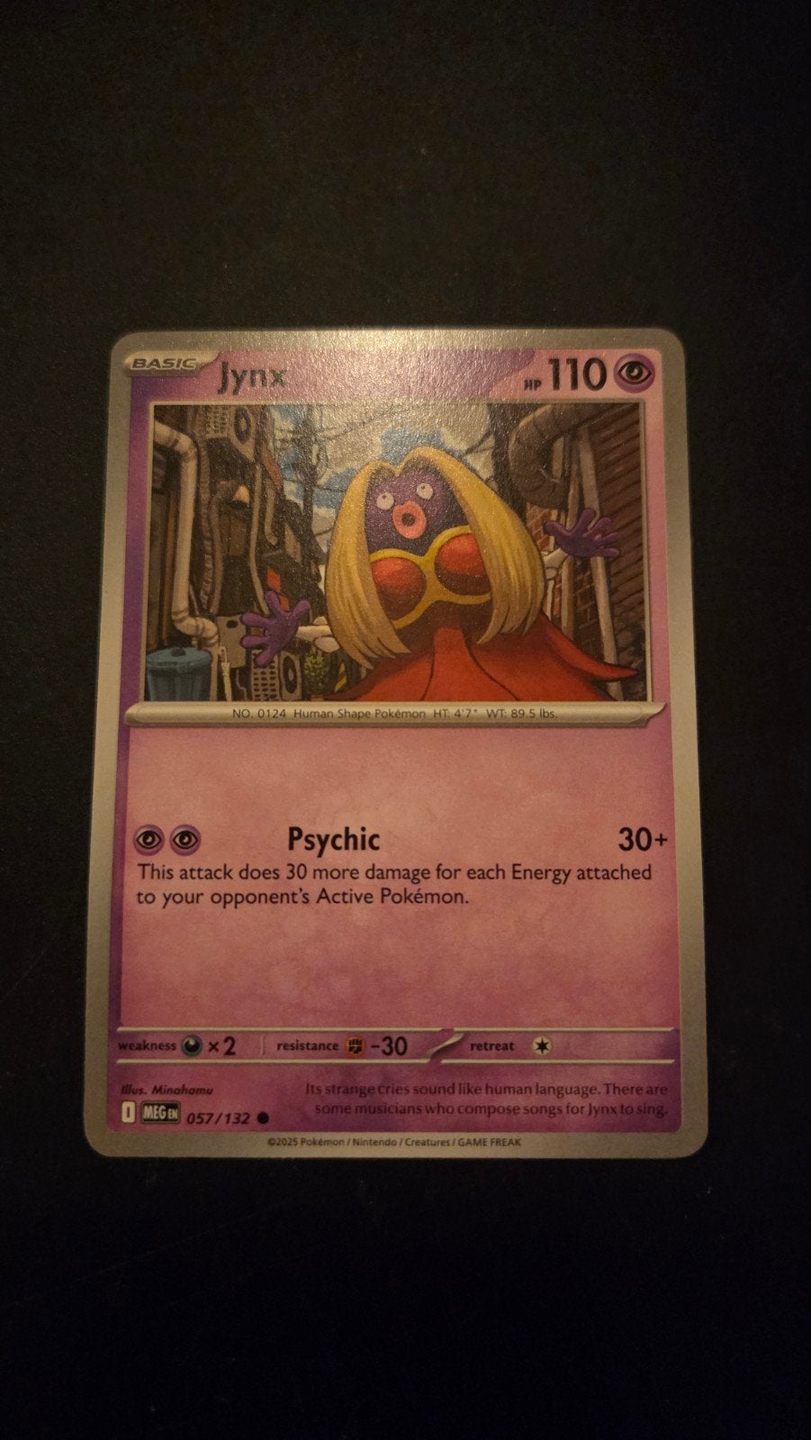 Jynx 057/132 - Mega Evolution Pokémon Kaart, Verzenden, Zo goed als nieuw, Losse kaart
