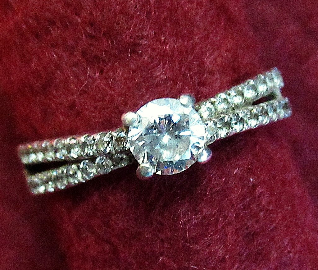Zilveren 925 ring met heldere zirkonia kristallen maat ca 17, Ophalen of Verzenden, 17 tot 18, Dame, Zilver
