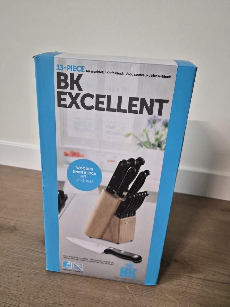 BK Excellent Messenset 13-delig, Ophalen of Verzenden, Zo goed als nieuw, Rvs of Chroom, Bestekset