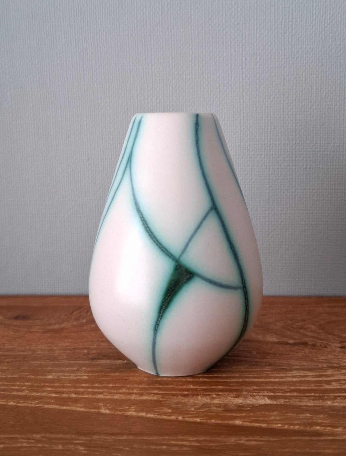Zeldzaam miniatuur plateel Gouda Flora Liane vaasje, Ophalen of Verzenden