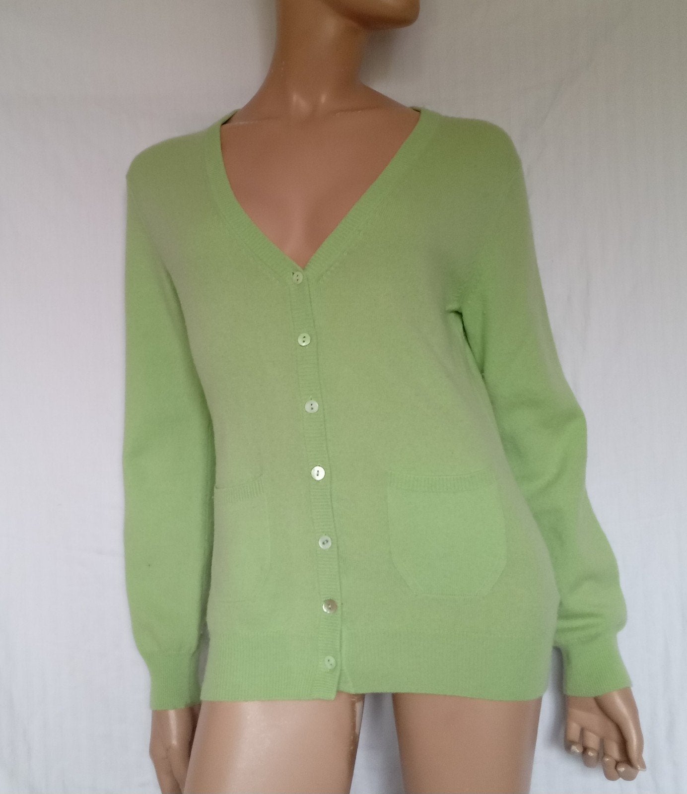 PREGO CASHMERE Vest , Maat 38, Ophalen of Verzenden, Zo goed als nieuw, Maat 38/40 (M), Groen