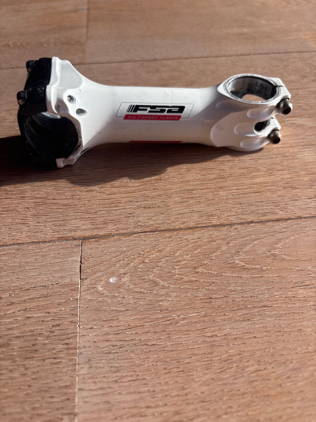 FSA Stuurpen 115 mm - Wit, Gebruikt, Stuur, Ophalen of Verzenden, Aluminium