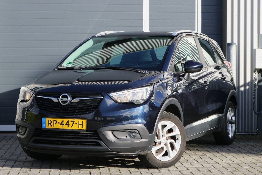 Opel Crossland X 1.2 Turbo 110pk | NET BINNEN | Trekhaak, 1199 cc, Blauw, 49 €/maand, Bedrijf