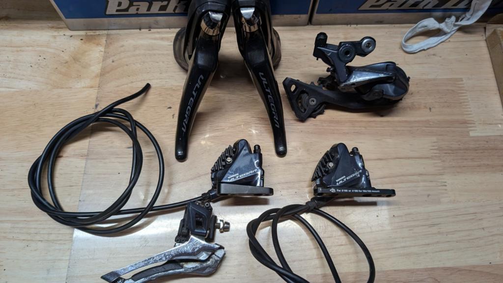 Shimano Ultegra R8020 Hydraulische Schijfrem Groepset, Fietsen en Brommers, Fietsonderdelen, Gebruikt, Shimano Ultegra, Ophalen of Verzenden