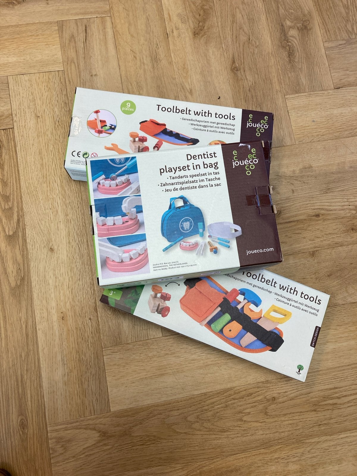 Speelgoedpakket: Tandarts speelset & 2x Gereedschapsriem, Ophalen of Verzenden, Nieuw, Knutselen
