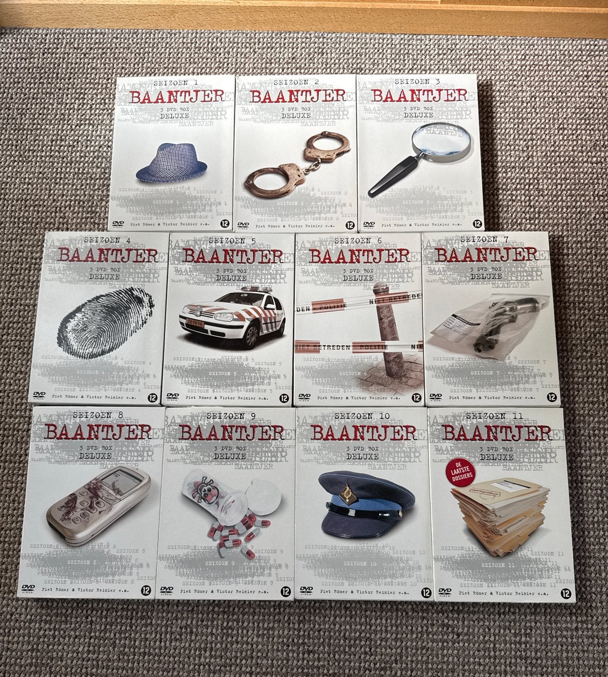 Baantjer, Seizoen 1 t/m 11 - Complete Collectie, Cd's en Dvd's, Nederlands, Zo goed als nieuw, Vanaf 12 jaar, Inclusief doosje