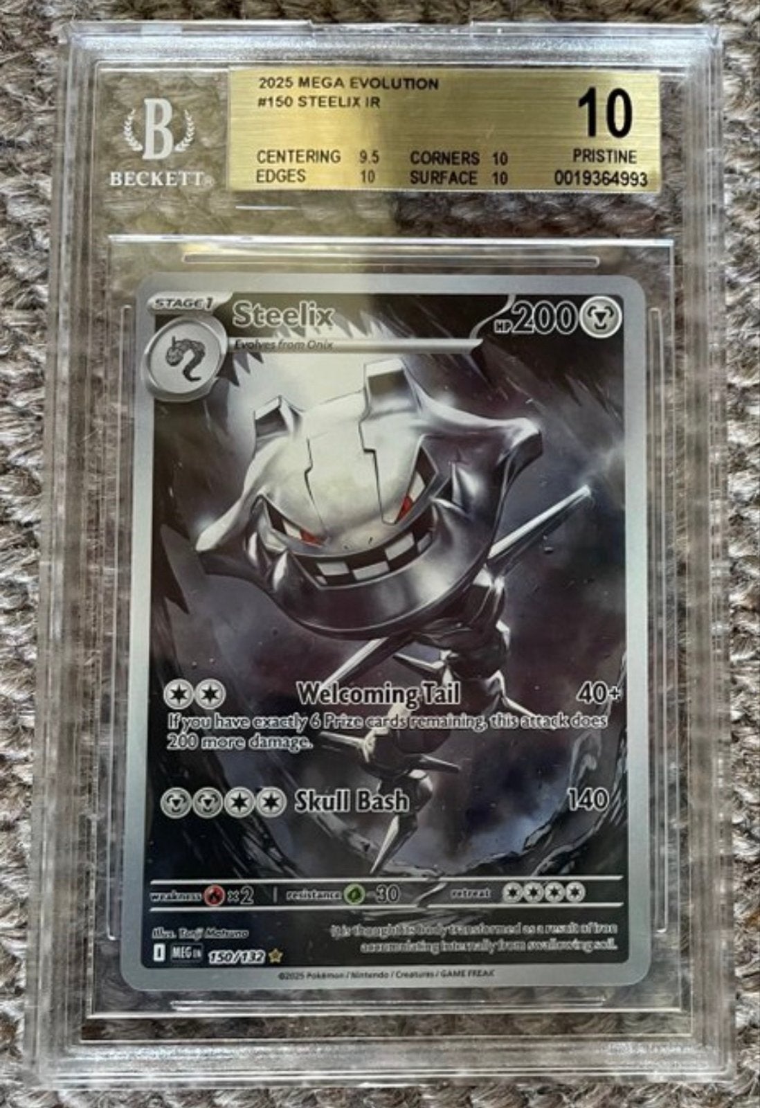 Steelix V 150/132 BGS 10 Pristine, Ophalen of Verzenden, Nieuw, Losse kaart