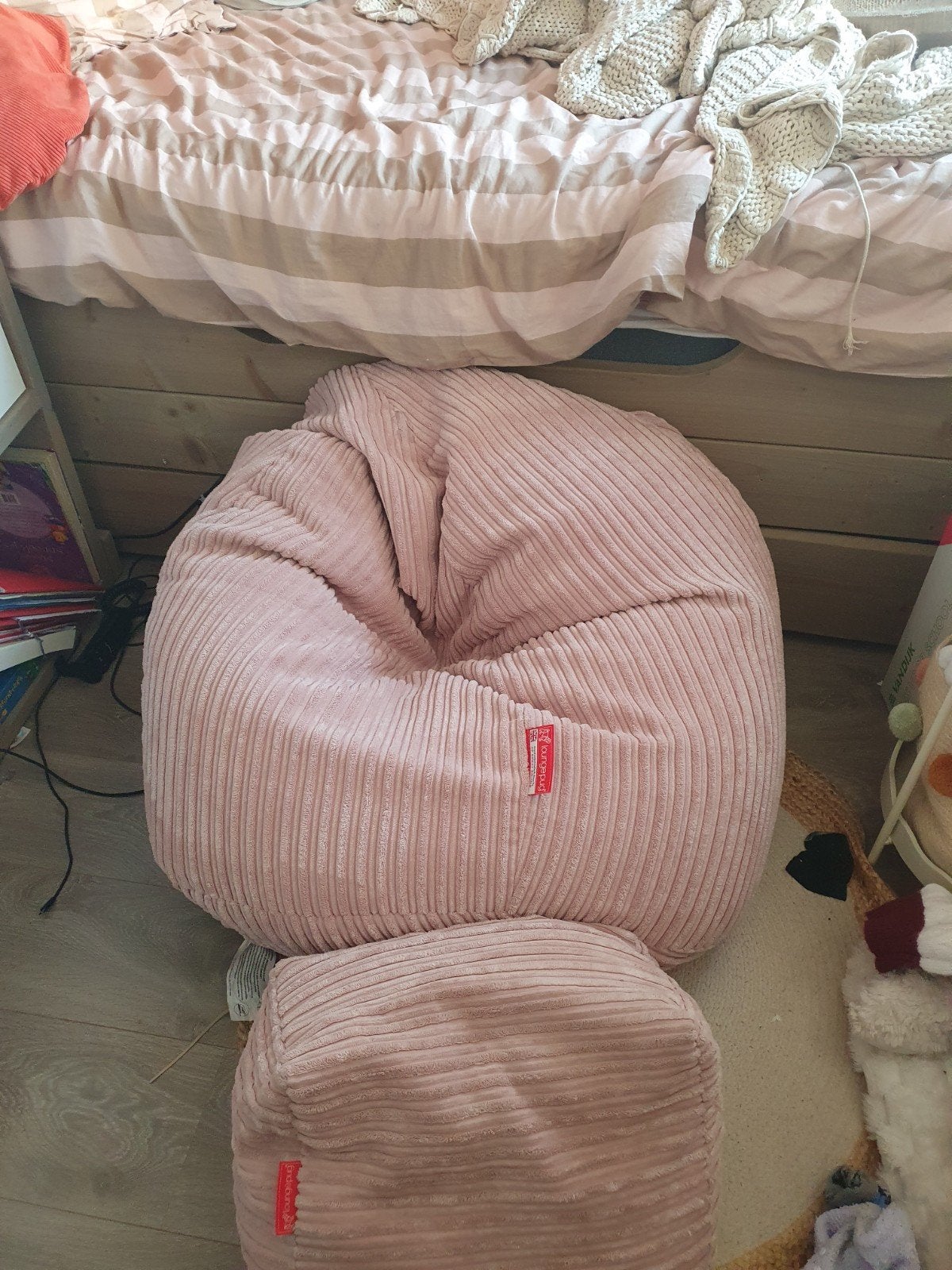 roze zitzak van loungepug, Ophalen of Verzenden, Gebruikt, Roze, Zitzak