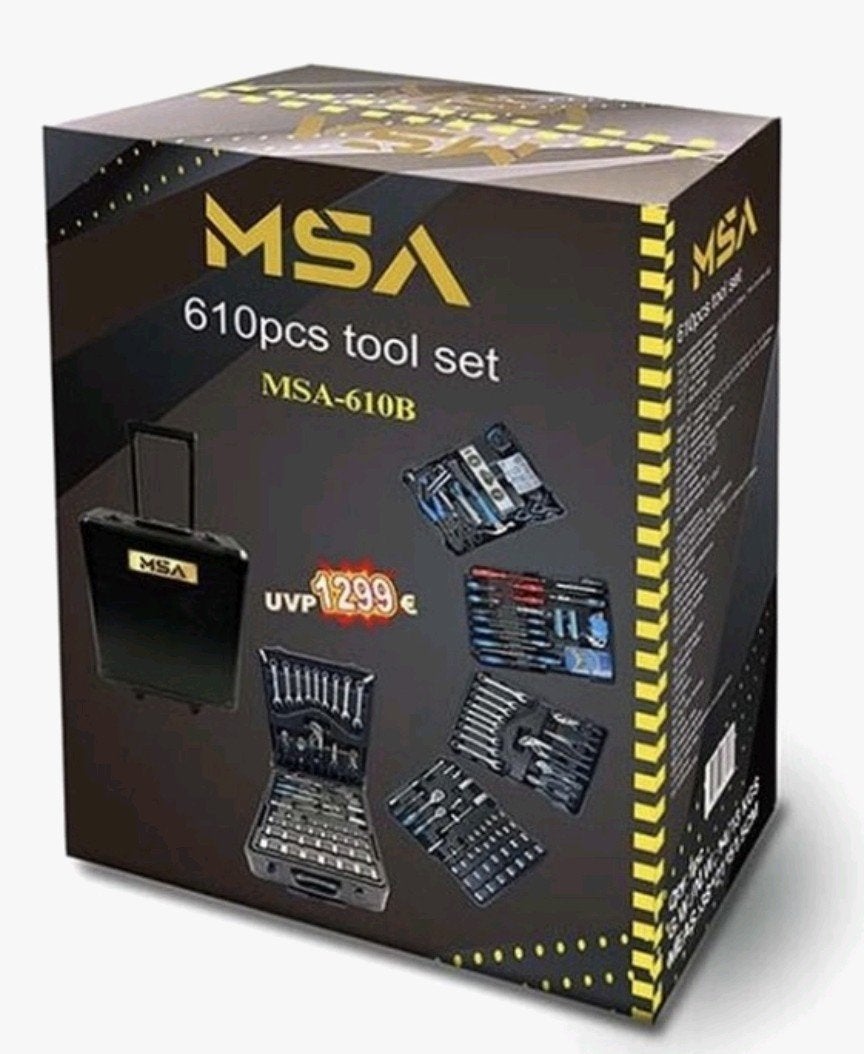 MSA-610B Gereedschapstrolley - 610-delige Gereedschapsset, Overige merken, Onbekend, Nieuw, Ophalen of Verzenden