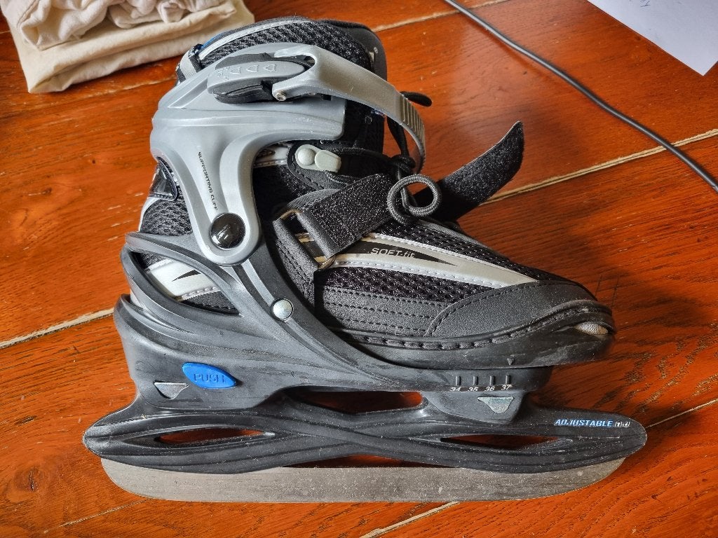 Nijdam schaatsen verstelbaar maat 34 t/m 37, Overige merken, Ophalen of Verzenden, Zo goed als nieuw, IJshockeyschaatsen