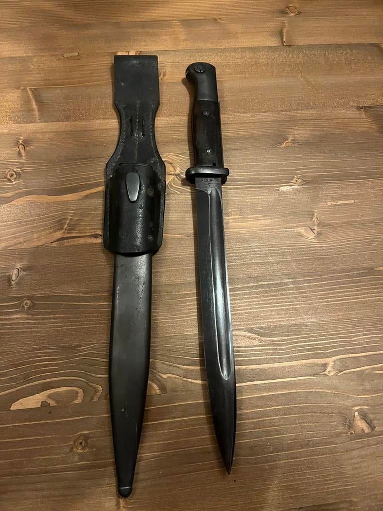 Duitse k98 bajonet, Ophalen of Verzenden, Duitsland, Mes of Dolk
