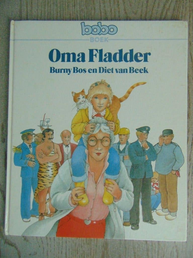 Oma Fladder - Bobo hardcover boek - Burny Bos, Gelezen, Fictie algemeen, Jongen of Meisje, Ophalen of Verzenden