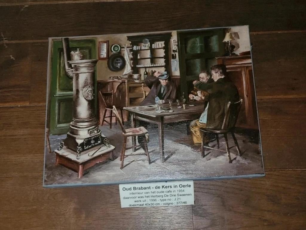 Olieverf Schilderij: Oud Brabant - De Kers in Oerle (1996), Ophalen of Verzenden