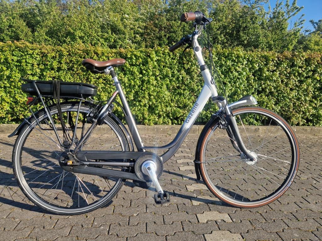 Elektrische fiets Gazelle Impulse Midden Motor (goede accu), Fietsen en Brommers, Fietsen | Dames | Damesfietsen, 56 cm of meer