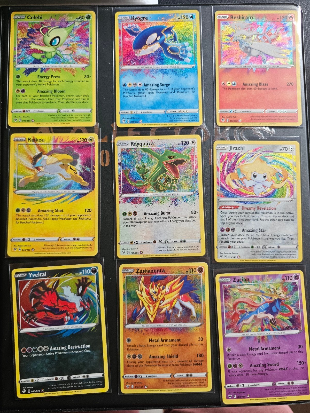 pokemon amazing rare alle 9 als set nm, Hobby en Vrije tijd, Verzamelkaartspellen | Pokémon, Ophalen of Verzenden, Zo goed als nieuw