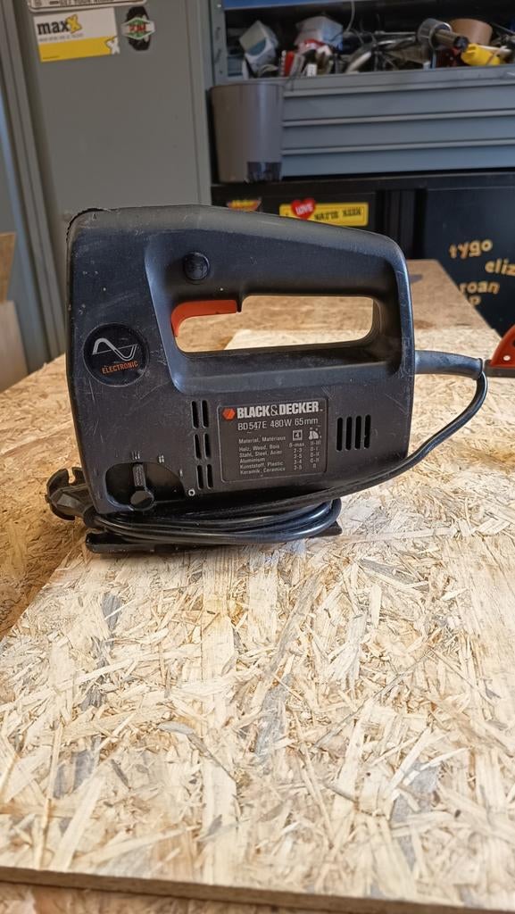 Black & Decker BD547E Decoupeerzaag 480W, Doe-het-zelf en Verbouw, Gereedschap | Zaagmachines, Gebruikt, Decoupeerzaag, Minder dan 600 watt