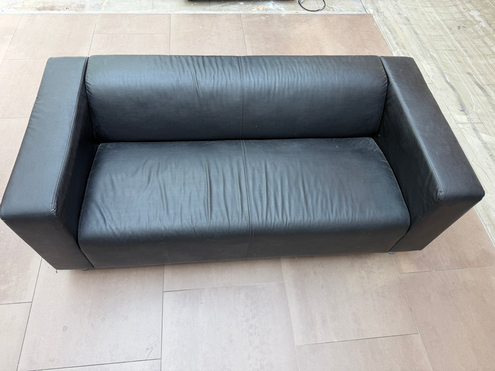 2 stuks IKEA KLIPPAN 2-zitsbank zwart – nette staat, Ophalen, Gebruikt, 150 tot 200 cm, Tweepersoons