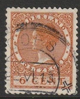 Nederland 1926 178B Wilhelmina 6c, Gest Goes, Postzegels en Munten, Postzegels | Nederland, Ophalen of Verzenden, T/m 1940, Gestempeld