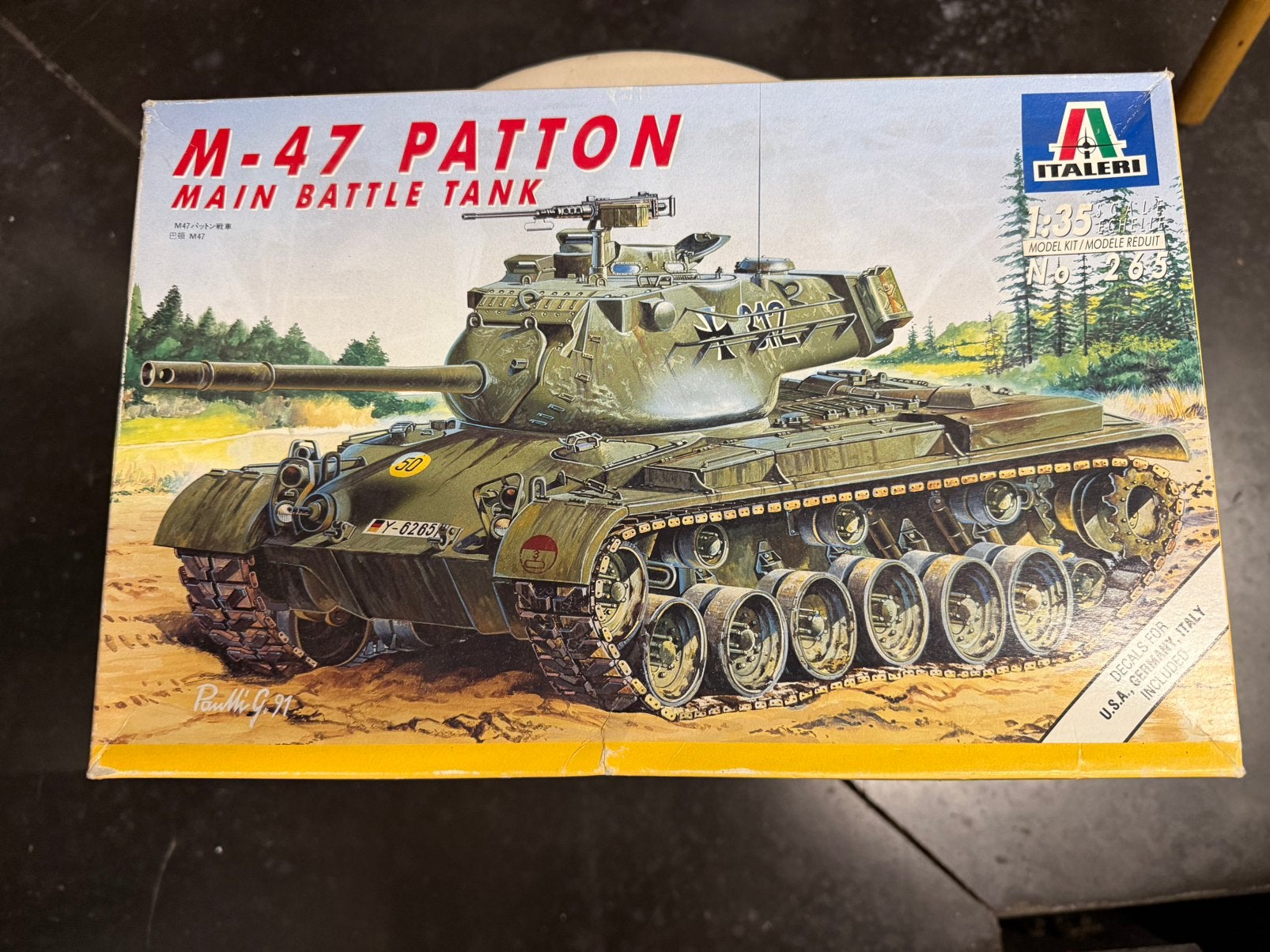 M-47 Patton Main Battle Tank, Tank, Italeri, 1:32 tot 1:50, Ophalen of Verzenden