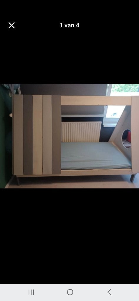 Kinder tipi bed, Ophalen, 85 tot 100 cm, Gebruikt, Matras