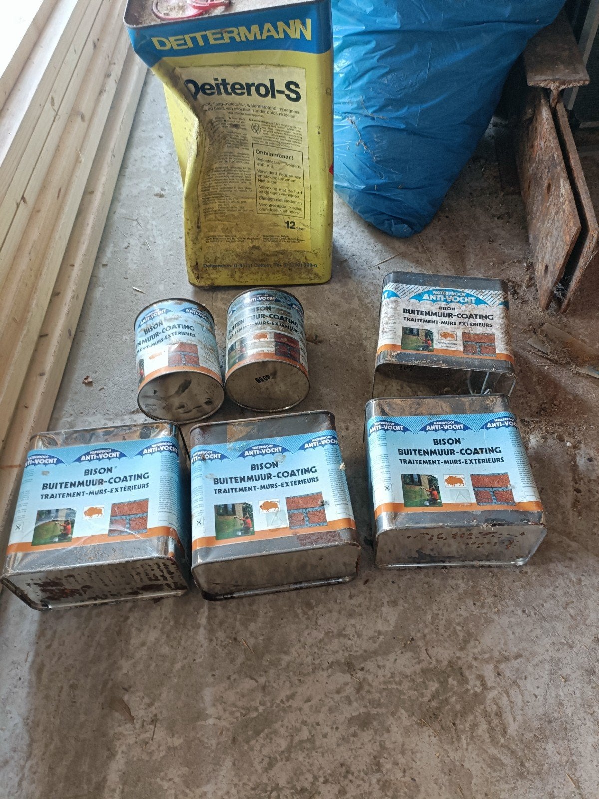 Deitermann Deiterol-S en Bison Buitenmuur-Coating, Overige kleuren, Nieuw, Ophalen of Verzenden, Verf