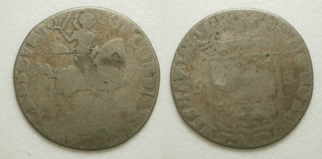 Zutphen Rijderschelling 1691, Postzegels en Munten, Munten | Nederland, Vóór koninkrijk, Zilver, 25 cent, Ophalen of Verzenden