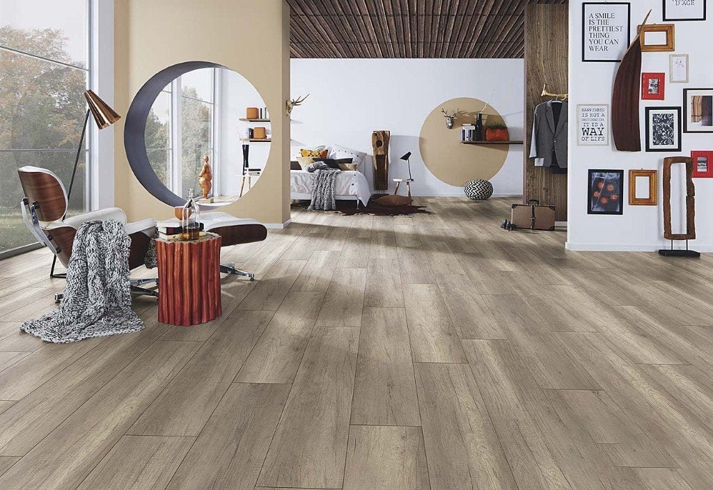 Krono Original Holda Oak XL 4V-groev, Huis en Inrichting, Stoffering | Vloerbedekking, Bruin, 75 m² of meer, Nieuw, Ophalen of Verzenden