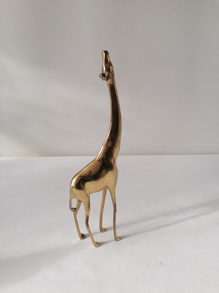 hollywood regency messing giraffe 47x14 cm izgst, Ophalen of Verzenden, Koper