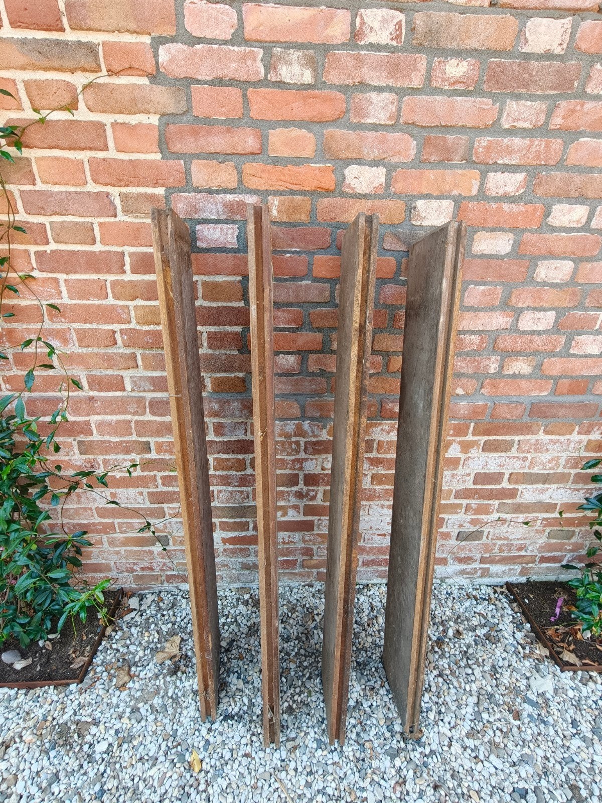 170 Stuks Hardhouten damwand mes en groef planken 1250/195/4, Ophalen, 25 tot 50 mm, Plank, Minder dan 200 cm