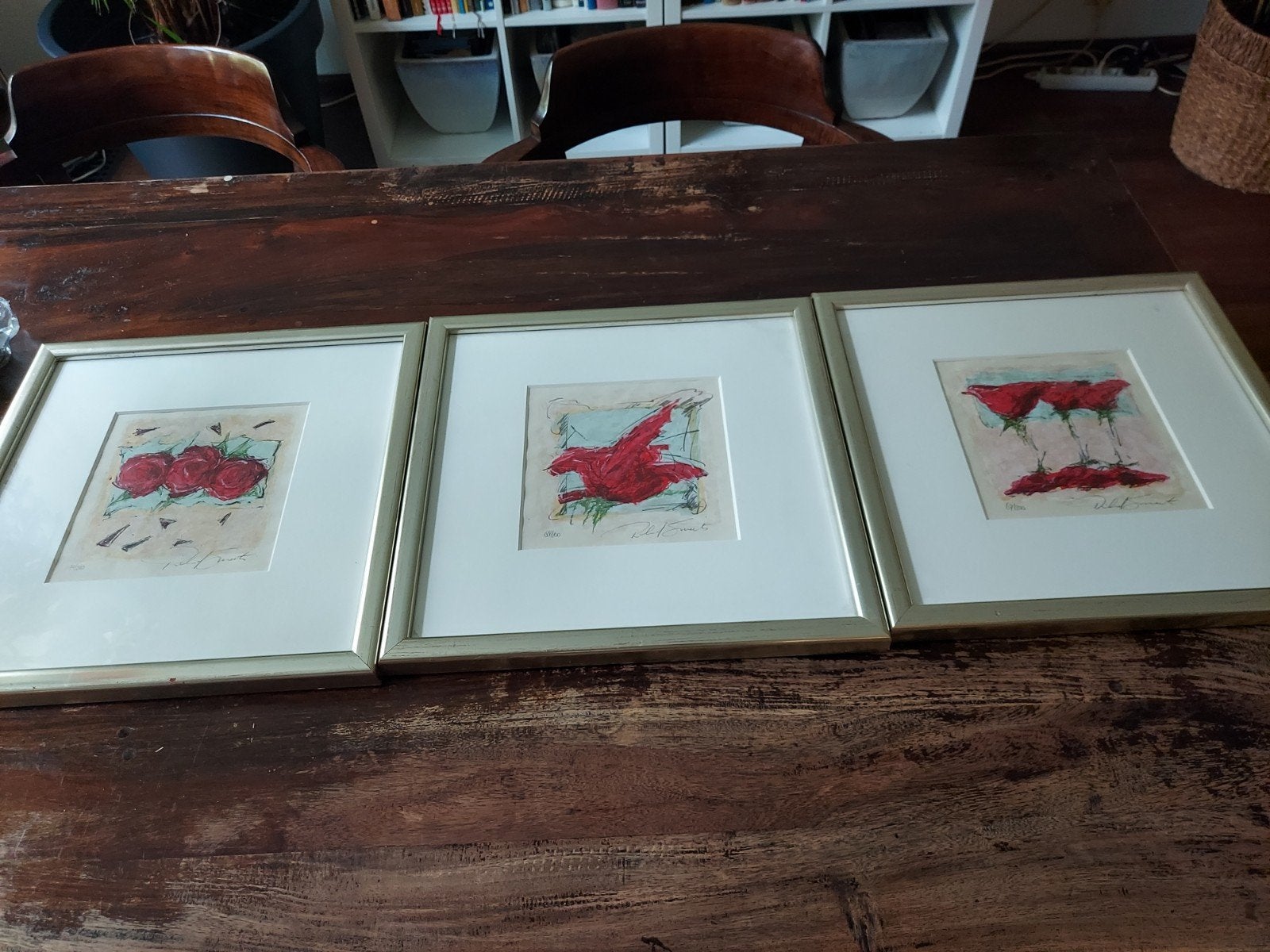 3 x zeefdrukken, Ophalen