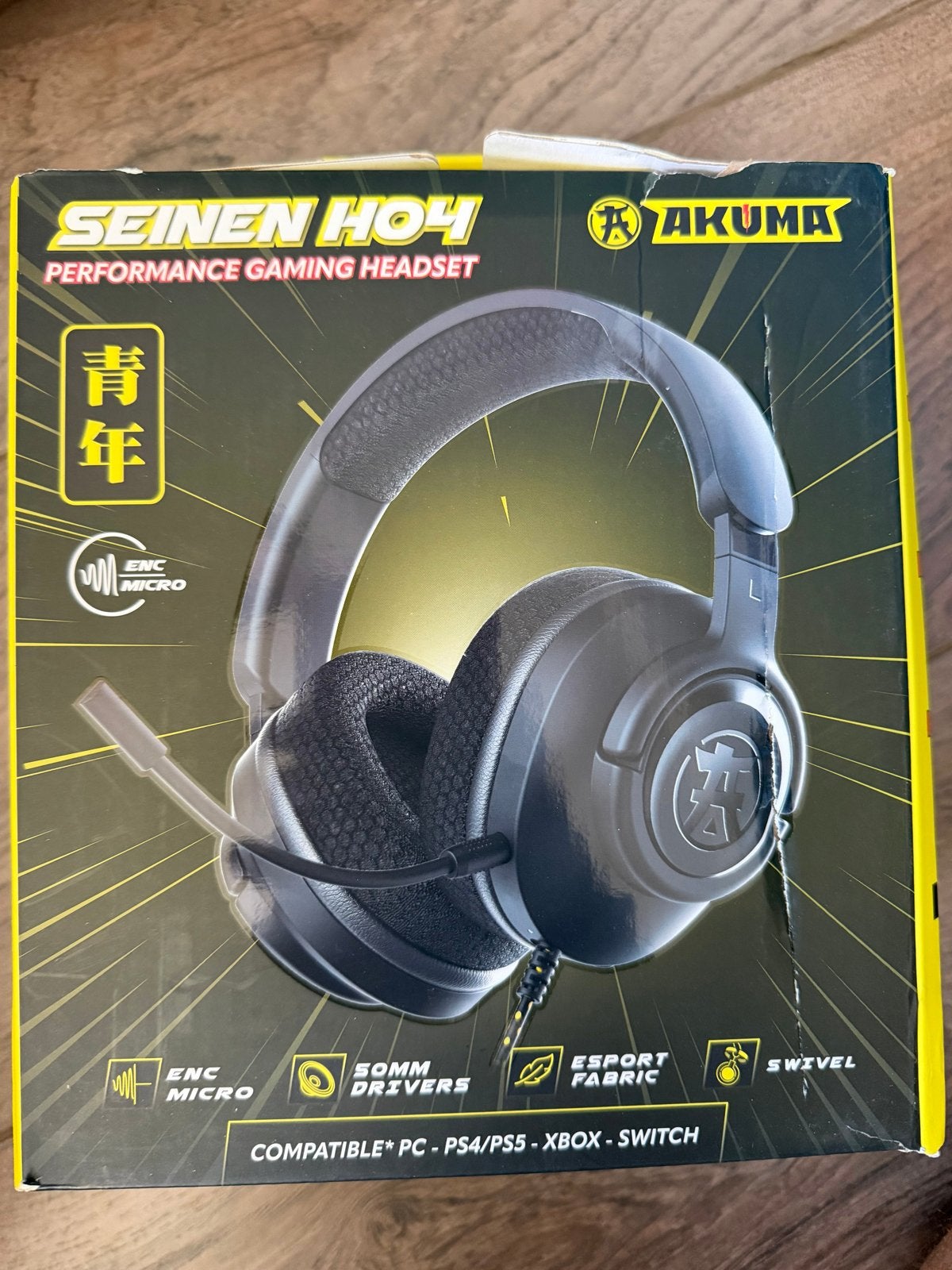Akuma Seinen HO4 Performance Gaming Headset - Nieuw, Computers en Software, Headsets, Nieuw, Over-ear, Bedraad, Gaming headset