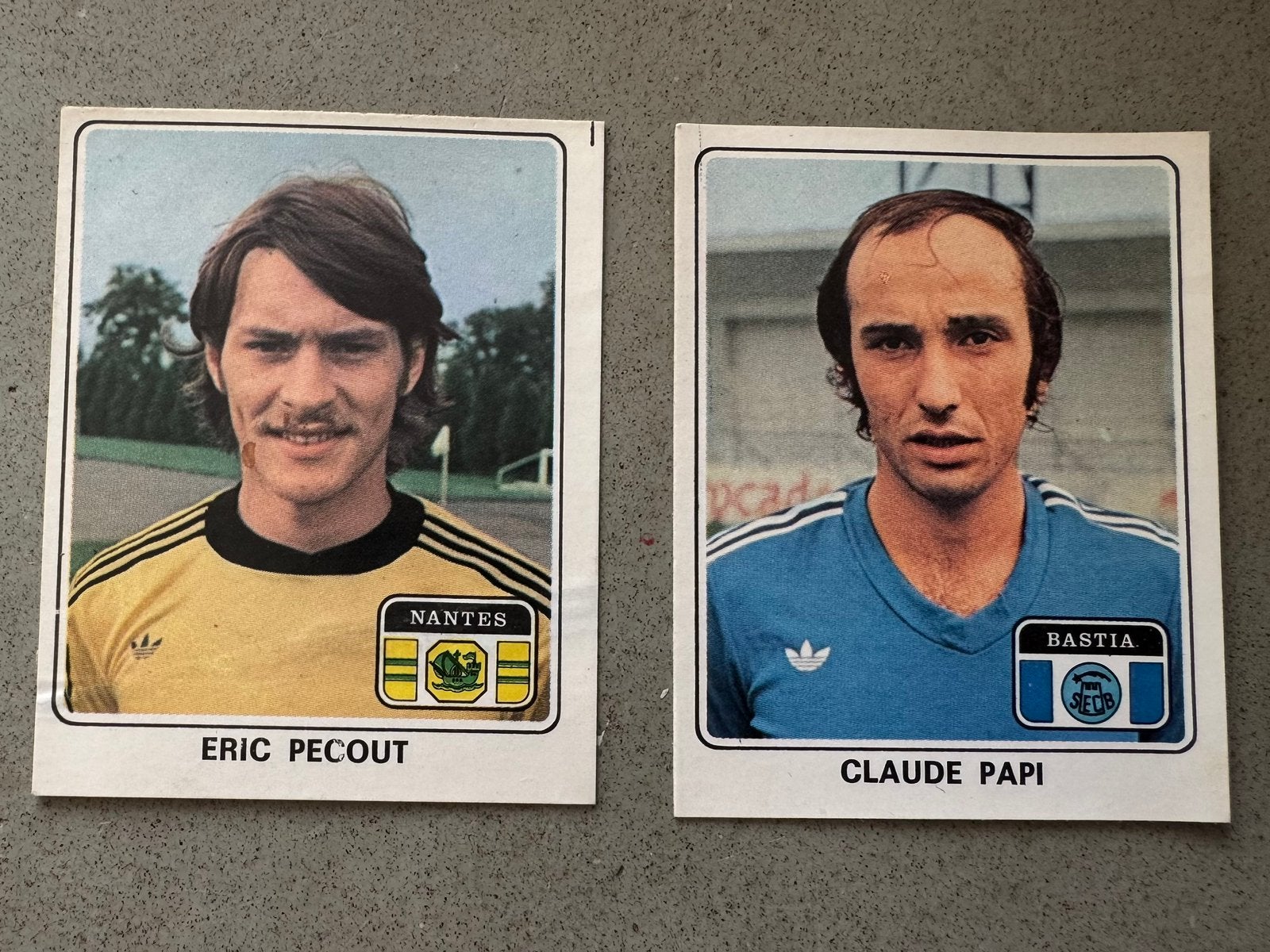 2 voetbalplaatjes La Vache qui Rit / Panini serie uit 1978, Ophalen of Verzenden, Zo goed als nieuw, Buitenlandse clubs, Poster, Plaatje of Sticker