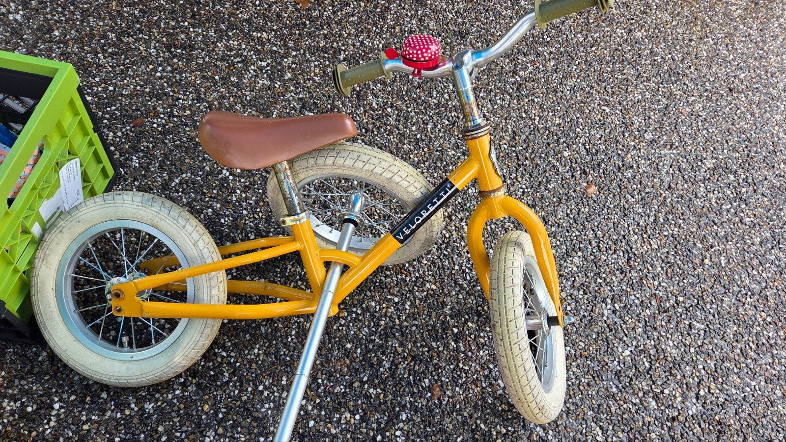 Gebruikte Veloretti loopfiets - Geel, Kinderen en Baby's, Ophalen, Gebruikt, Loopfiets