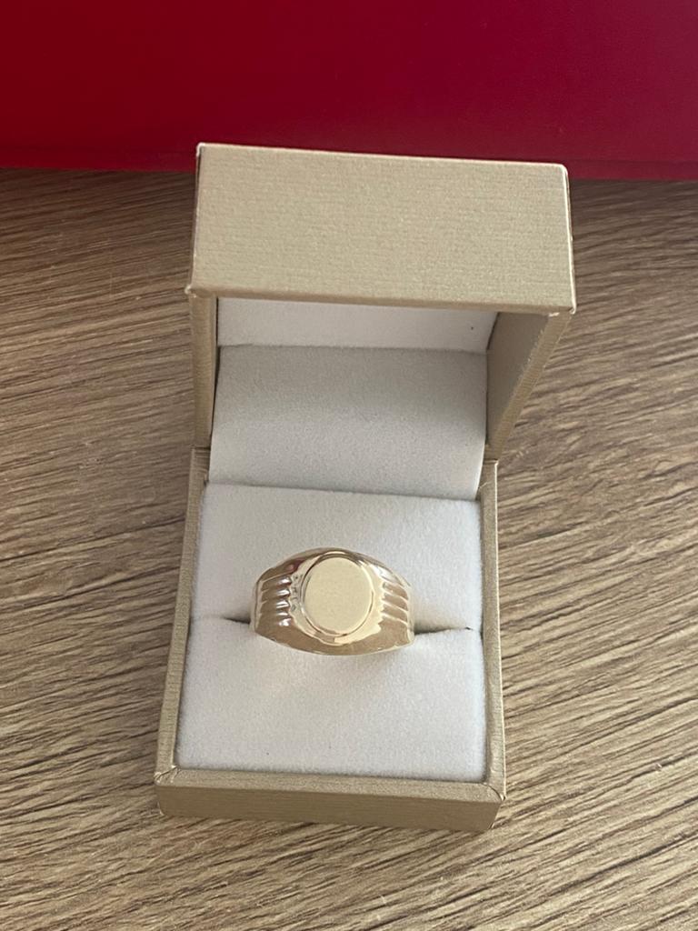 14 karaat gouden heren ring 585 goud, Heer, Nieuw, Ophalen of Verzenden, Goud