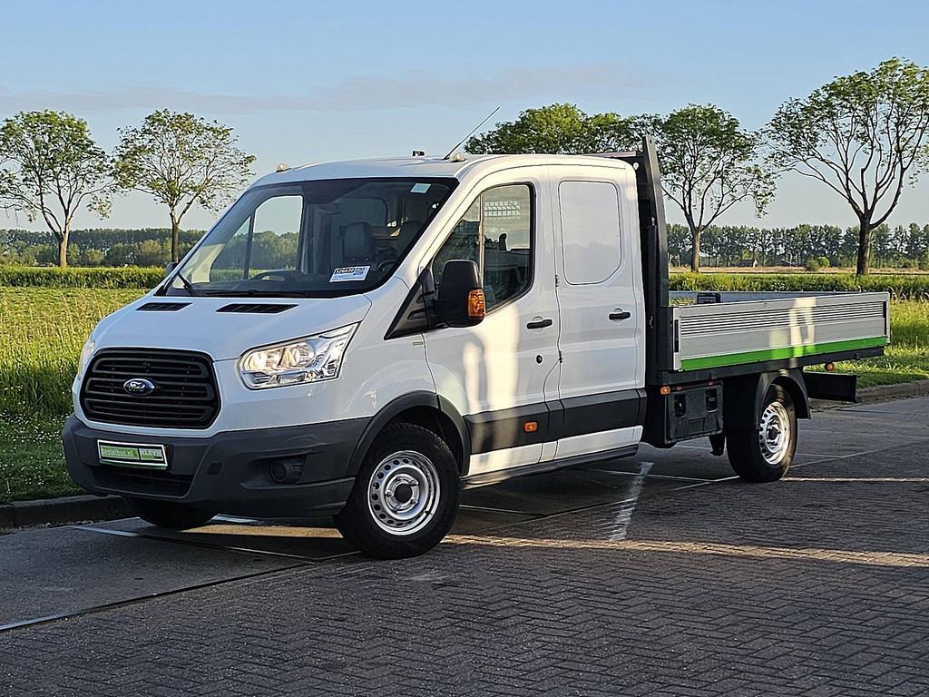FORD TRANSIT 2.2 155pk dub.cab.!, Auto's, Bestelauto's, Euro 5, Gebruikt, 7 stoelen, Wit