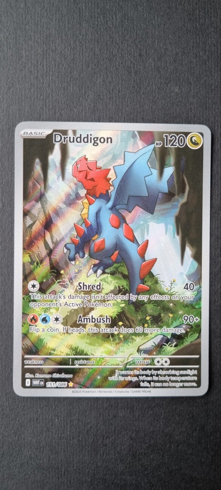 Druddigon WHT 151, Ophalen of Verzenden, Zo goed als nieuw, Losse kaart