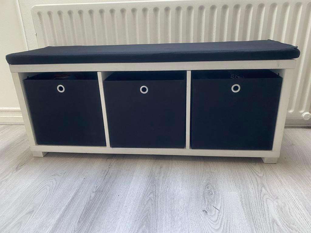 Halbank met opbergmanden, Ophalen, Zo goed als nieuw, 25 tot 50 cm, 50 tot 100 cm