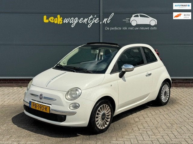 Fiat 500 C 1.2 Easy Cabrio *groot scherm *p-sensoren *15"lmv, Voorwielaandrijving, Euro 5, Gebruikt, Cabriolet