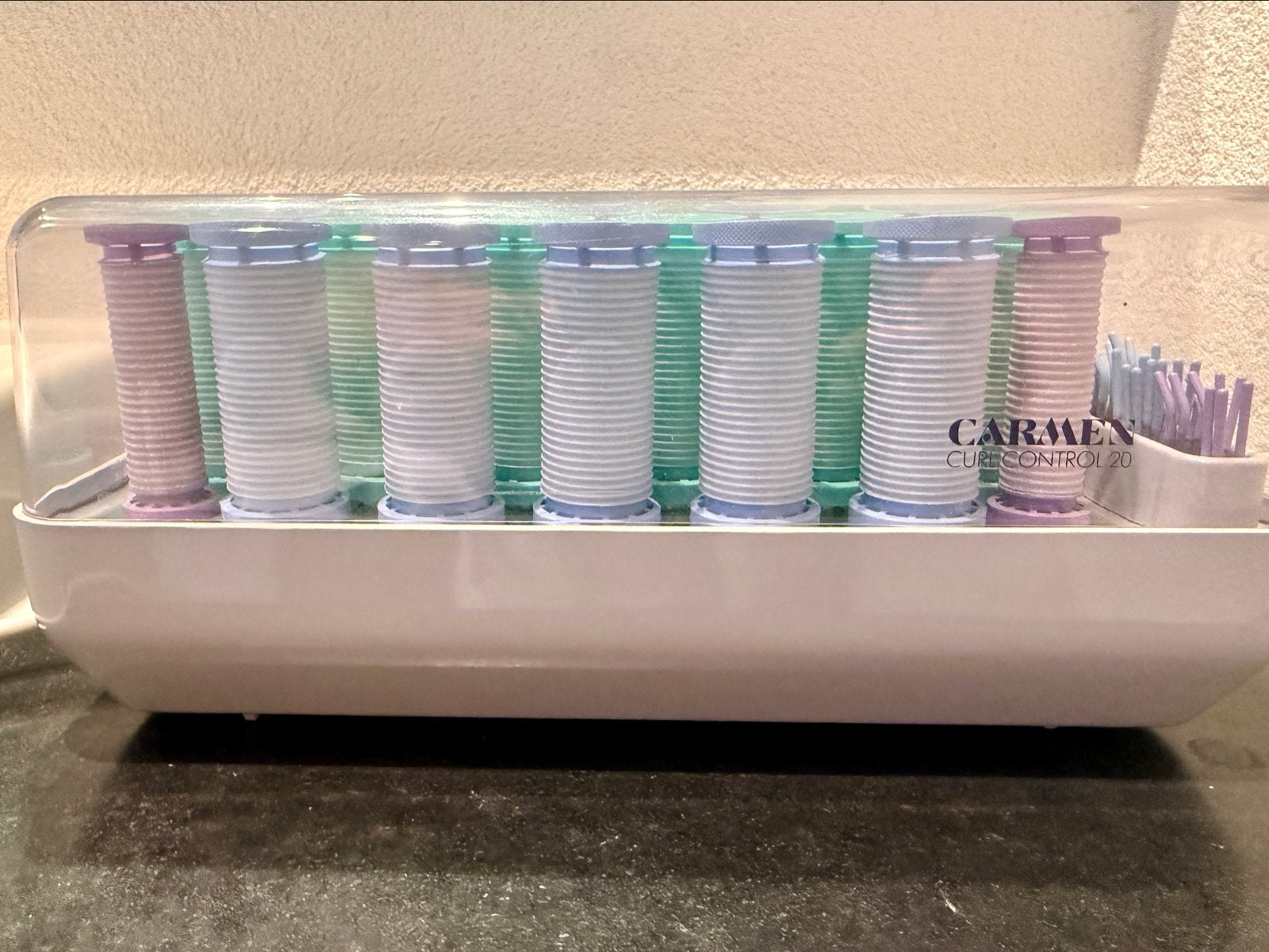 Originele Carmen Curl Control 20 - Krulset met 20 rollers, Ophalen of Verzenden, Gebruikt, Haarverzorging