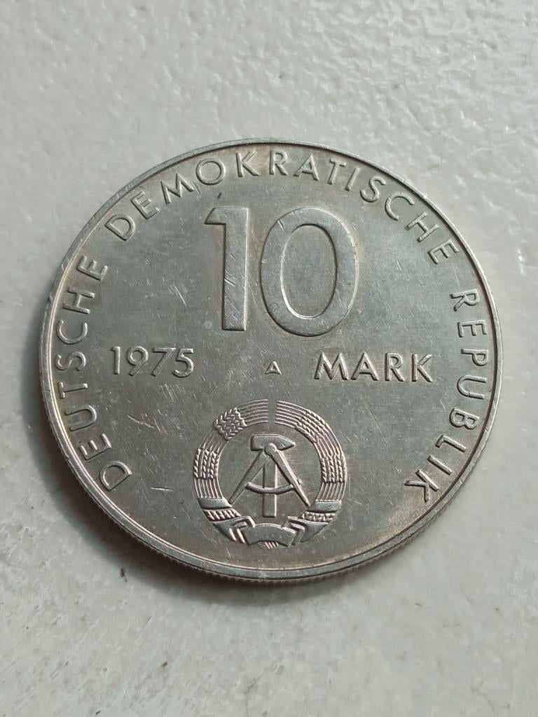 DDR 10 mark 1975., Ophalen of Verzenden, Duitsland, Losse munt